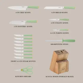 085081599407 MARTHA STEWART Lockton High Carbon Steel Cutlery #3