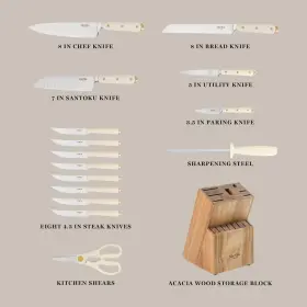 085081626936 MARTHA STEWART Lockton High Carbon Steel Cutlery #3