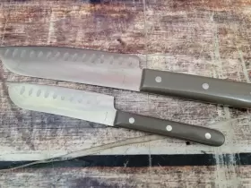 129368.02 MARTHA STEWART Santoku Knife Set Tang Triple Rivet #3