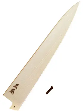 US-MS5427 MASAMOTO Sujihiki Slicing Knife Saya Wooden Cover