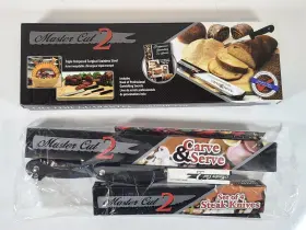 000133000342 MASTER CUT BY JESCO Knives Carve Serve Steak Set