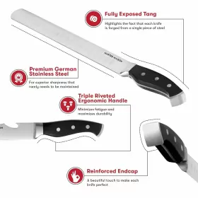 855173008793 MASTER MAISON Kitchen Knife Set Bbq Knives Chef #3