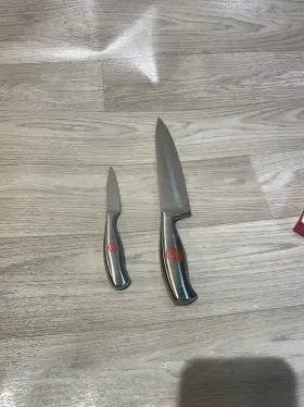 13MP401OB MASTERCHEF Santoku Knife Set Steel Cover