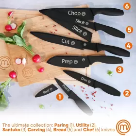 720791435868 MASTERCHEF Kitchen Knife Set Covers Chef Knives #2