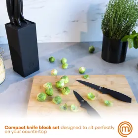720791435905 MASTERCHEF Knife Block Set Kitchen Knives Sharp #3