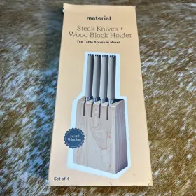 810058492586 MATERIAL Table Knives Steak Set Steel