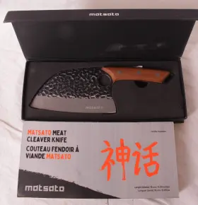 060694464811 MATSATO Cleaver Knife Steel Cooking Butcher Meat