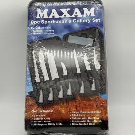 SKOD9 MAXAM Cutlery Set Camping Hunting Fishing Kitchen
