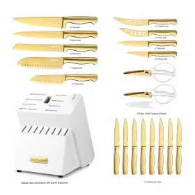 2BE0911-JJ-4146 MCCOOK Kitchen Knife Golden Titanium Steel Se #2