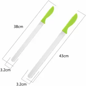 386419563157 MEIZHOUER Steel Cake Knife Handle Baking Pastry #2