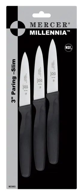 M23903 MERCER CULINARY Paring Knives Pack Millennia Handle