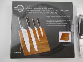 M20104 MERCER Culinary Genesis Knife Set Acacia Magnetic #2