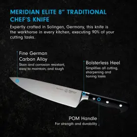 098872368687 MESSERMEISTER Meridian Elite Knife Steel Chef #2