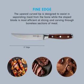 645759419415 MESSERMEISTER Avanta Edge Steak Knife Set Pack #3
