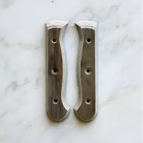860124 MESSERMEISTER Mod Repurposed Wood Handle Set Barnwood