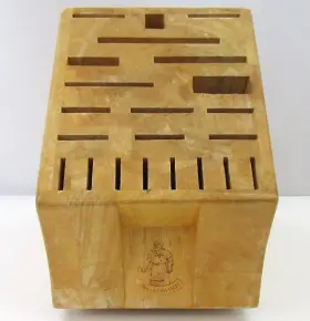 DKB-22N MESSERMEISTER Wood Knife Block Slots Lazy Susan