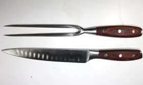 L8000-2KS MESSERMEISTER Avanta Pakkawood Kullenschliff Knife