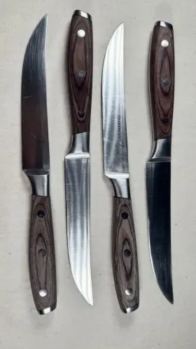 L8684-5-4S MESSERMEISTER Avanta Pakkawood Handle Edge Steak