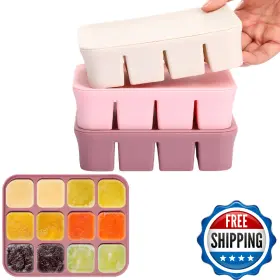 B0DYTJGJJR MIMOROU Pack Baby Food Freezer Tray Lids Cups