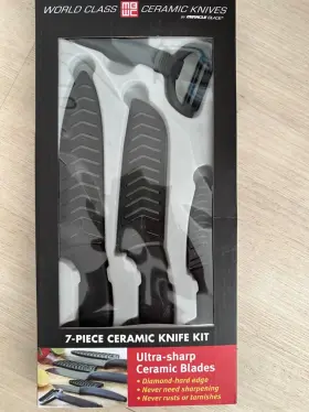 5823717040 MIRACLE BLADE Ceramic Knife Set Sharpest Kn