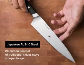 853707007618 MISEN Ultimate Chefs Knife Pro Kitchen High Sta #2