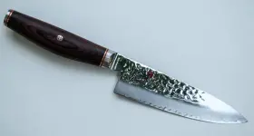 34074-160 MIYABI Santoku Knife Steel Pakkawood