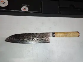 34374-183 MIYABI Birchwood Santoku Knife Steel