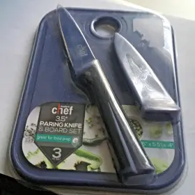 840028716183 MODERN CHEF Paring Knife Cutting Board Set