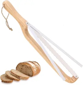 313085153104 MORAPIN Bread Knife Wooden Bow Serrated Slicer