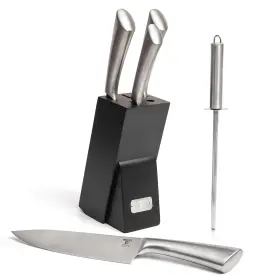 897038502103 MOSS STONE Kitchen Knife Chef Set Block Premiu