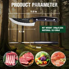 25013 MOSSY OAK Chef Knife Forged Boning Tang Fruit Meat
