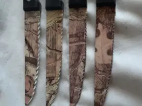 5162560 MOSSY OAK Steak Knife Set Triple Riveted Camo High #3
