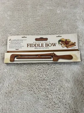 750632258781 MOUNTAIN WOODS Hardwood Fiddle Bow Bread Knife