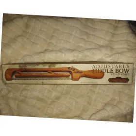 750632258880 MOUNTAIN WOODS Fiddle Bow Bread Knife Oak Wood