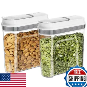 B0BGRWHWYW MR.SIGA Airtight Cereal Dispenser Set Food Nuts