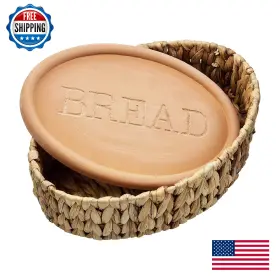 B093QDG29M MUD PIE Terracotta Bread Warming Set