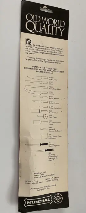 5610-8E MUNDIAL Sandwich High Carbon Stain Knife Blade Nsf #3