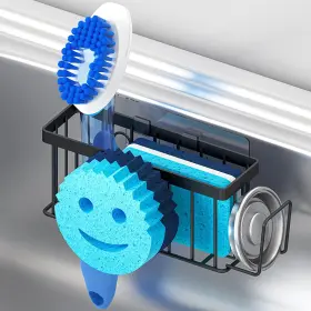 B0FH6DYZ4Z MURLONG Smiley Sponge Holder Sink Caddy Suction