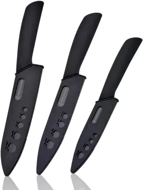 20220727BLACK MUYIWU Ceramic Knife Set Sheaths Knives Sharp