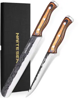 NCN02G NAITESEN Brisket Carving Set Men Grilling Forged Sharp
