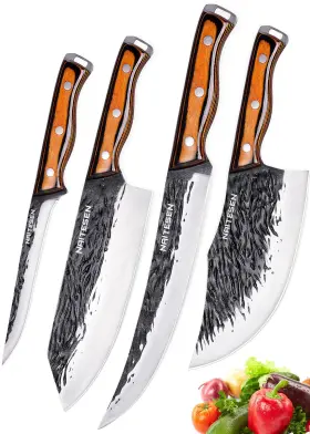 ND04G NAITESEN Forged Butcher Knife Kitchen Set