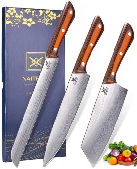 NHWD03 NAITESEN Kitchen Knife Set Sharp Meat Cleaver Chef