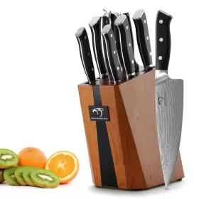 653858733936 NANFANG BROTHERS Knife Kitchen Block Damasucs Se #2