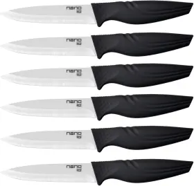 744759265548 NANO ID Steak Knives Set Ceramic Stake Knife