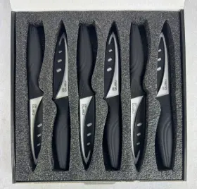 8541909002 NANO ID Ceramic Steak Knife Set Serrated Knives
