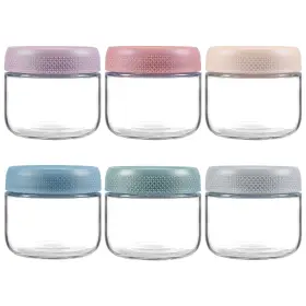 B0DJQTGRT7 NETANY Airtight Glass Jars Overnight Oats Mason