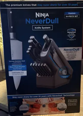 K12014 NINJA Foodi Neverdull Knife Block Set Sharpener