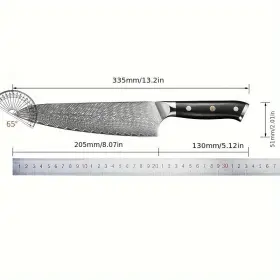 154556 NOENNAME NULL Plys Damascus Chef Knife Sashimi Steak