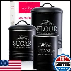 B0D79GSRKX NOONBERRY Kitchen Canisters Airtight Set