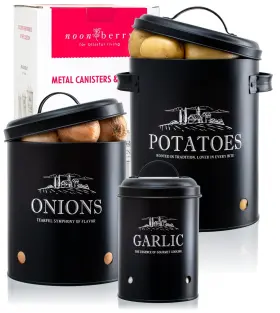 B0FMQ2JP8R NOONBERRY Potato Onion Storage Set Ventilated